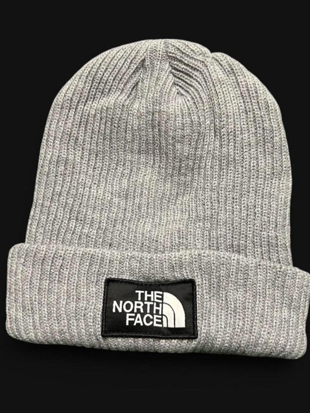 The North Face Light Gray Cuffed Beanie